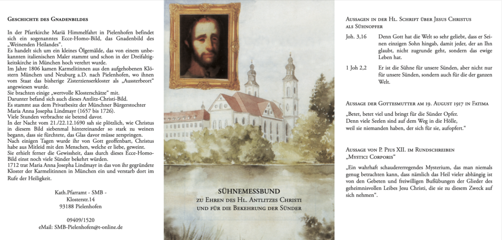 Flyer für den Sühnemessbund