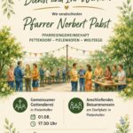 Plakat für den Abschied von Pfarrer Pabst