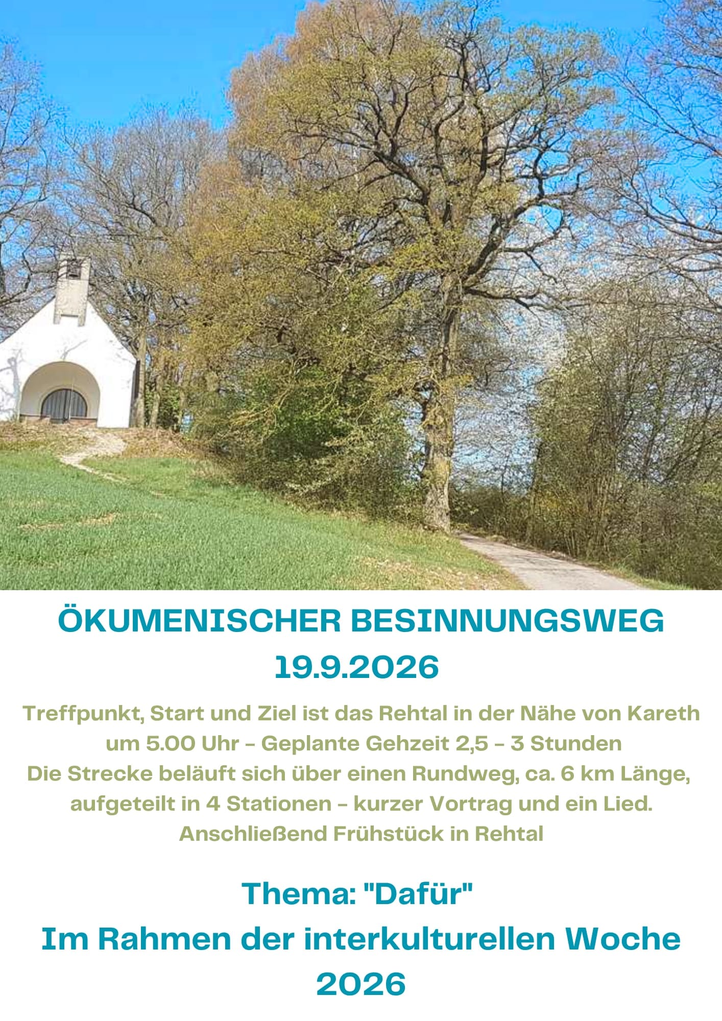 Plakat Besinnungsweg 19.09.26