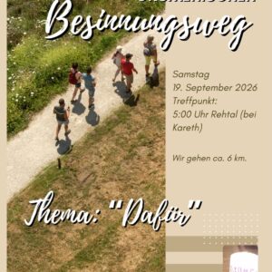 Plakat Besinnungsweg am 19.09.